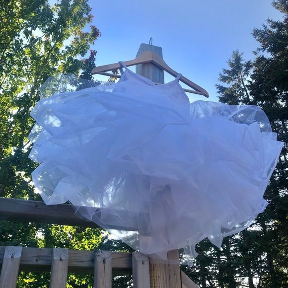3/$25 🧁 Girl’s Ballerina White Tutu Dress, Velvet Bodice Bodysuit, Size Large - Picture 2 of 9